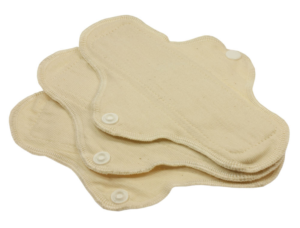 Blümchen Wasserdichte Slipeinlagen Bio-Baumwoll Twill (3 Stück)