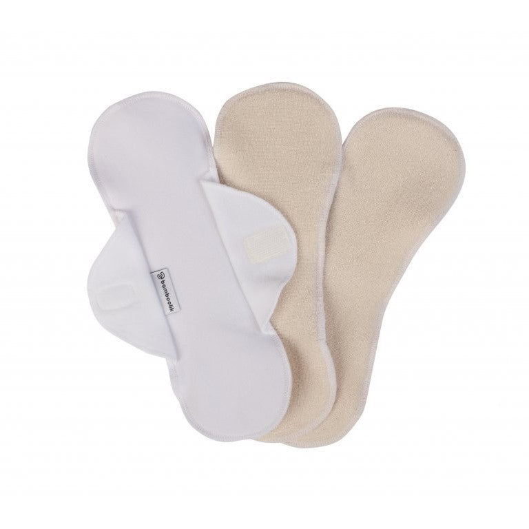 Bamboolik waschbare Stoffbinden aus Baumwolle + Stay-Dry (3er-Pack)