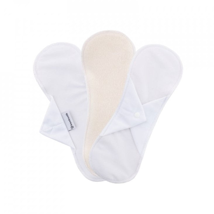 Bamboolik waschbare Stoffbinden aus Baumwolle + Stay-Dry (3er-Pack)