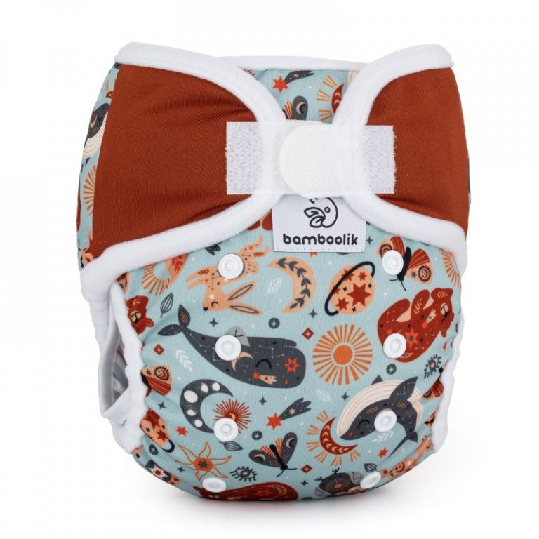 Bamboolik DUO mitwachsende PUL-Überhose (One Size: 4-15 kg)