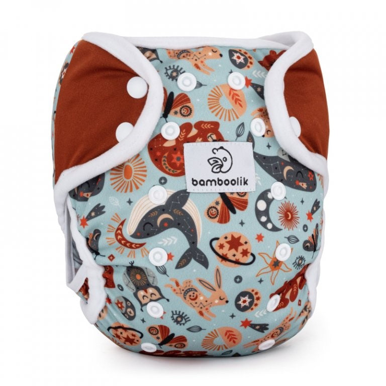 Bamboolik DUO mitwachsende PUL-Überhose (One Size: 4-15 kg)