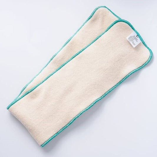 Doodush lange, breite Saugeinlage Größe L grün (12×70 cm) Prefold/vorgefaltete Einlage von Doodush bei Windelwissen.de