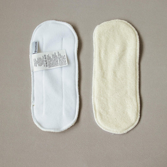 Bamboolik kurze DUO Zusatzeinlagen (Bamboo + Stay-Dry) Prefold/vorgefaltete Einlage von Bamboolik bei Windelwissen.de