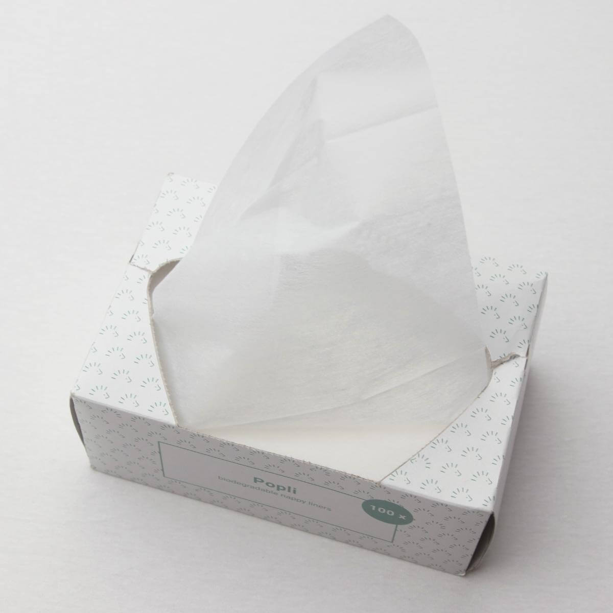 Popli Windelvlies für Stoffwindeln von PoPoLiNi (100 Stück Vlies) Windelvlies von PoPoLiNi bei Windelwissen.de