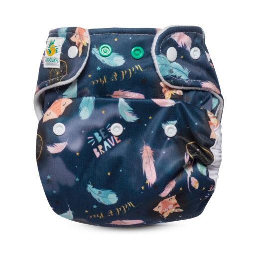 Stoffwindel Set für größere Kinder mit ca. 9-18 kg (Doodush Überhose mit Prefolds)