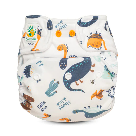 Günstiges Rundum-Sorglos Stoffwindel Set (Doodush One Size Stoffwindel Überhosen + Mullwindeln für Babys & Kleinkinder zw. 3-14 kg)