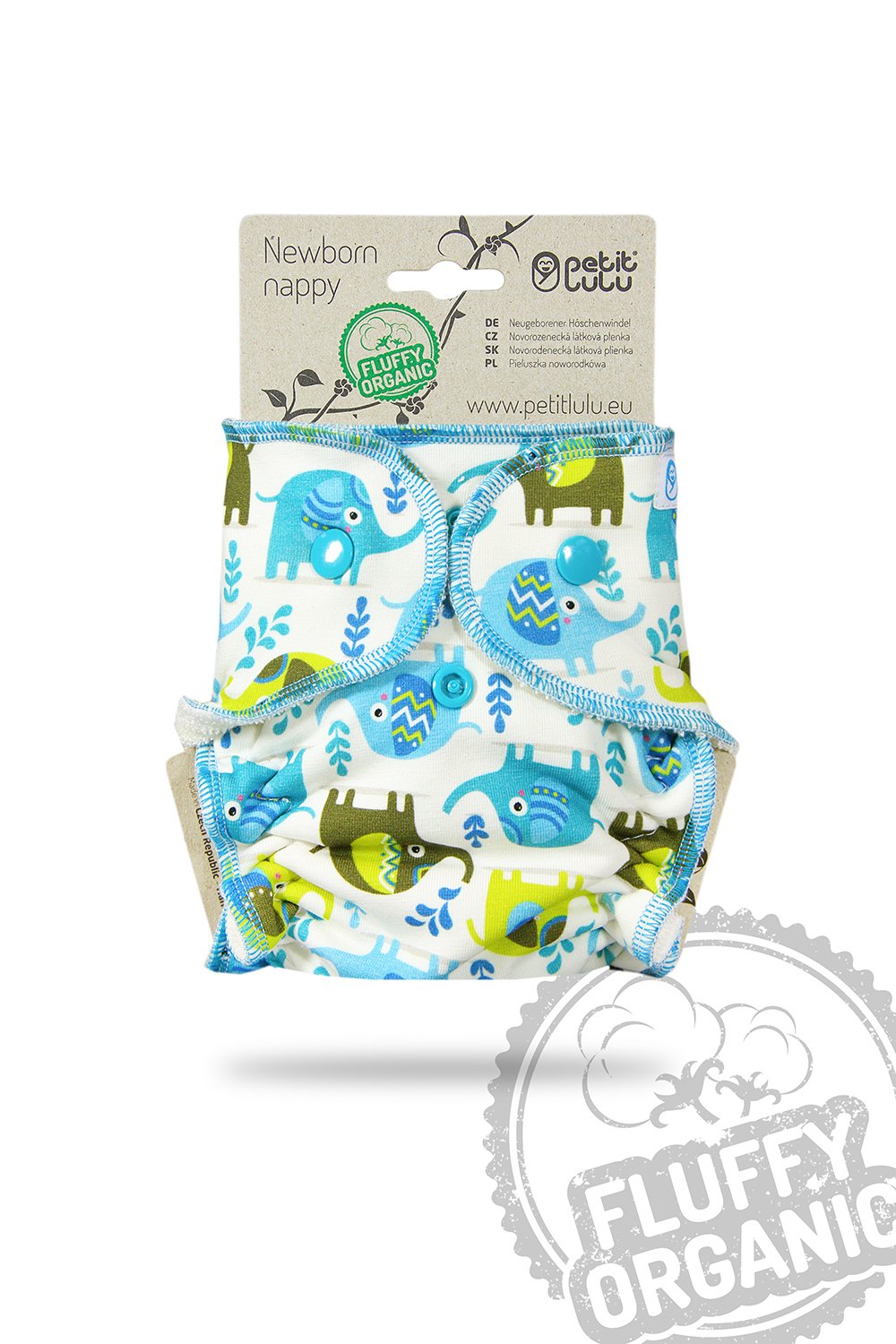 Petit Lulu Fluffy Organic Neugeborenen-Höschenwindel (2 – 6 kg)