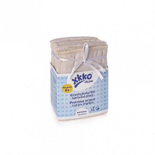 XKKO Prefolds aus Biobaumwolle (6er-Pack) Prefold/vorgefaltete Einlage von XKKO bei Windelwissen.de