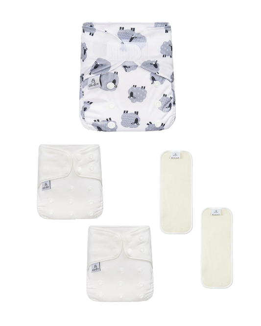 Stoffwindel Set für die Nacht (One Size 4-14 kg) - 8% Rabatt